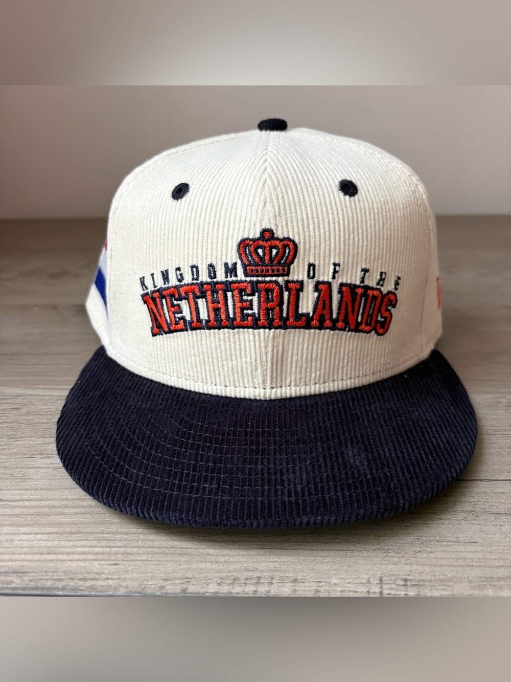RARE New Era 9Fifty Chrome WBC Baseball Team Netherlands Corduroy SnapBack Hat